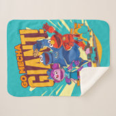 Couverture Sherpa Rue Sésame | Méca Builders Go Mecha Giant! (Devant (Horizontal))