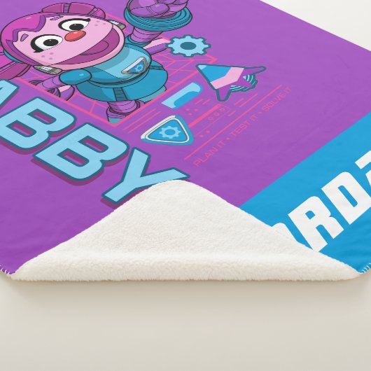 Couverture Sherpa Rue Sésame | Mécaniciens Abby | Ajouter un nom (3/4)