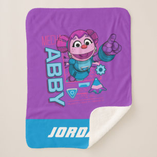 Couverture Sherpa Rue Sésame Mécaniciens Abby Ajouter un nom