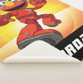 Couverture Sherpa Rue Sésame | Mécaniciens Elmo | Ajouter un nom (3/4)