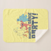 Couverture Sherpa Rue Sésame | Monster Dance Party (Devant (Horizontal))