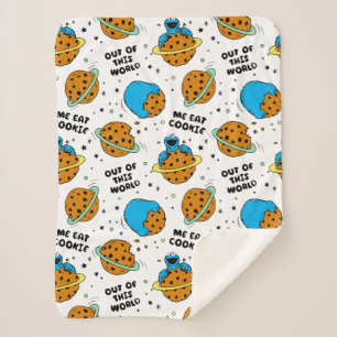 Couverture Sherpa Rue Sésame Monstre de cookies hors de ce monde
