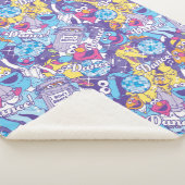 Couverture Sherpa Rue Sésame | Motif de danse Super (3/4)
