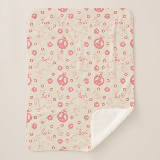 Couverture Sherpa Rue Sésame | MOTIF GOOD VIBES (Devant)