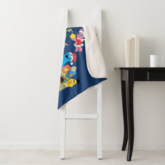 Couverture Sherpa Rue Sésame | Noël avec toute la bande (En situation)