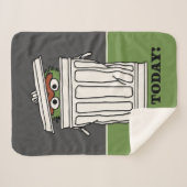 Couverture Sherpa Rue Sésame | Oscar le Grouch Pas aujourd'hui! (Devant (Horizontal))