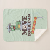 Couverture Sherpa Rue Sésame | Oscar the Grouch Move Your Can (Devant (Horizontal))