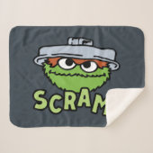 Couverture Sherpa Rue Sésame | Oscar the Grouch Scram! (Devant (Horizontal))