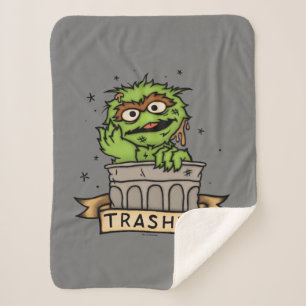 Couverture Sherpa Rue Sésame Oscar the Grouch Trashed