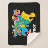 Couverture Sherpa Rue Sésame | Pals de Noël (Devant)