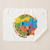 Couverture Sherpa Rue Sésame | Rire, amour et unité (Devant (Horizontal))