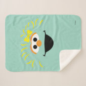 Couverture Sherpa Rue Sésame | Rosita Face Art (Devant (Horizontal))