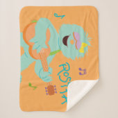 Couverture Sherpa Rue Sésame | Rosita Jouer de la guitare (Devant)