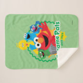 Couverture Sherpa Rue Sésame | Sesame Pals depuis 1969 (Devant (Horizontal))
