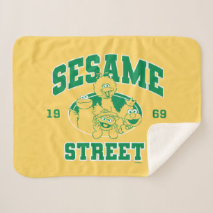 Couverture Sherpa Rue Sésame Vintage 1969