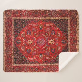 Couverture Sherpa Rug perse rouge de Mashhad (Devant (Horizontal))