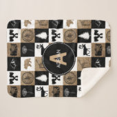 Couverture Sherpa Rustic Camping Extérieur Aventure (Devant (Horizontal))