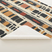 Couverture Sherpa Rustic Mudcloth Geometric Pattern (1) (3/4)