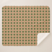 Couverture Sherpa Rustique Vacances Vert Rouge (Devant (Horizontal))