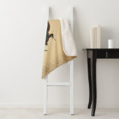 Couverture Sherpa Rustique Yin Yang Lizards (En situation)