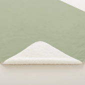 Couverture Sherpa Sage Monogramme Initiale Doux Chaud Cosy (3/4)