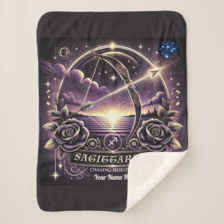 Couverture Sherpa Sagittarius "Chasing Horizons" Sherpa Blanket