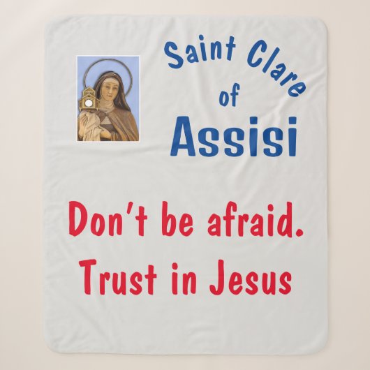 Couverture Sherpa Saint Clare Assisi (Devant)