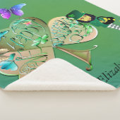 Couverture Sherpa Saint Patrick's day Leprechaun avec nom (3/4)