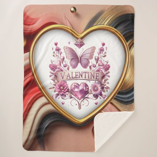 Couverture Sherpa Saint Valentin (Devant)