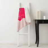 Couverture Sherpa Saint Valentin Coeurs rose Sherpa Blanket (En situation)