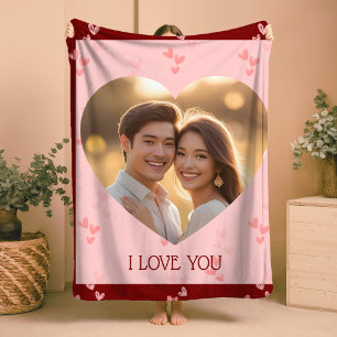 Couverture Sherpa Saint Valentin Couple Sherpa Blanket Hearts