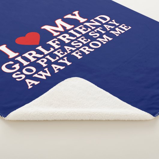 Couverture Sherpa Saint Valentin J'aime ma petite amie (3/4)