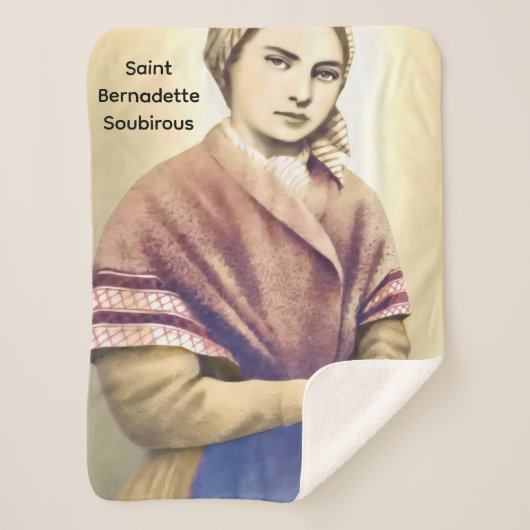 Couverture Sherpa Sainte Bernadette Soubirous (Devant)
