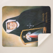 Couverture Sherpa Sainte Faustine, Divine Miséricorde (Devant (Horizontal))