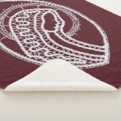 Couverture Sherpa Sainte Vierge Marie, dentelle (3/4)