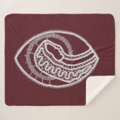 Couverture Sherpa Sainte Vierge Marie, dentelle (Devant (Horizontal))