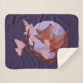 Couverture Sherpa Sakura Fox (Devant (Horizontal))