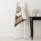 Couverture Sherpa Salon Vert Primitif Accueil Avec Mouton (En situation)