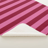 Couverture Sherpa Salsa Flamingo Rayure Rose (3/4)