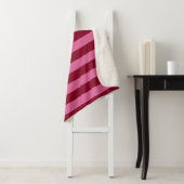 Couverture Sherpa Salsa Flamingo Rayure Rose (En situation)