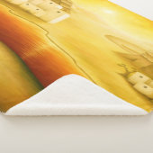 Couverture Sherpa "Salut" - Moyen-Orient, Orient Sunset Peinture (3/4)