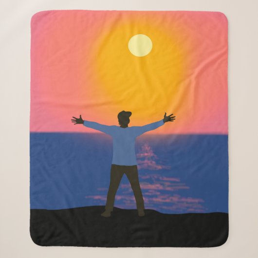 Couverture Sherpa Salutation au Soleil (Devant)