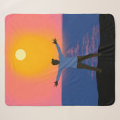 Couverture Sherpa Salutation au Soleil (Devant (Horizontal))