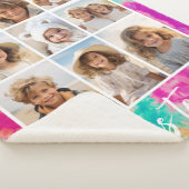 Couverture Sherpa Salutations au Nouvel An Cravate-Dye Turquoise les (3/4)