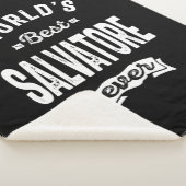 Couverture Sherpa Salvatore Nom personnalisé Anniversaire (3/4)