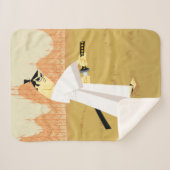 Couverture Sherpa Samouraï Jack Drawing Sword (Devant (Horizontal))
