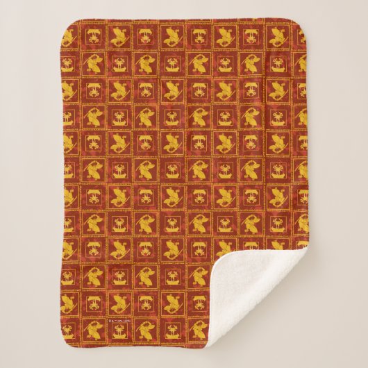 Couverture Sherpa Samurai Jack & Aku Golden Silhouette Motif (Devant)