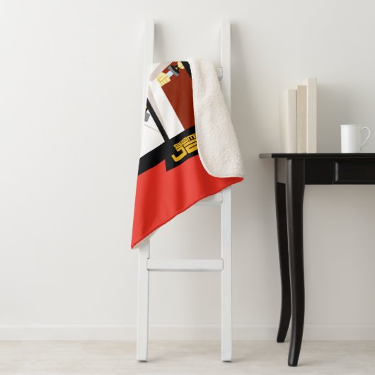 Couverture Sherpa Samurai Jack Caractère Tri-Panel Futuristic Frame (En situation)