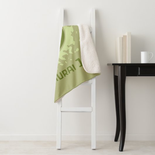 Couverture Sherpa Samurai Jack Leaping Graphic (En situation)