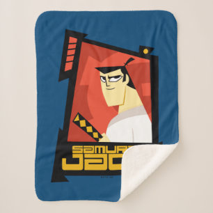 Couverture Sherpa Samurai Jack Souriant Futuristic Frame Graphic